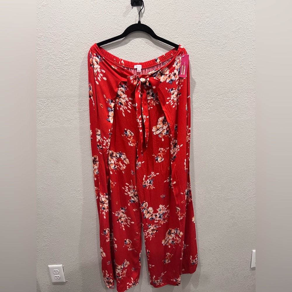 Target Xhilaration Red Floral Pants